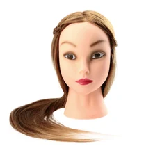 Горячая парикмахерские Ложные Обучающие головки высокой температуры разрезной диск волосы плетеные волосы ночной макияж Плетеный отправить небольшая скобка