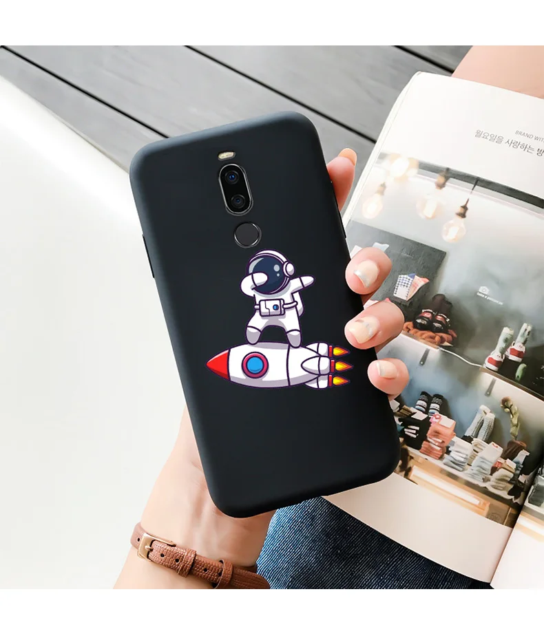 Cases For Meizu Astronaut TPU Soft Shell For Meizu X8 Case Personality Tide Shell For MEIZU X8 Case Silicone Edging Matte Phone For MEIZU meizu phone case with stones