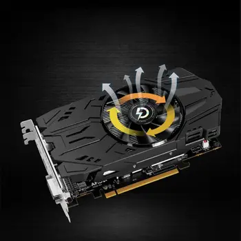 

Graphics Card RX560D 4GB GDDR5 128Bit PCI Express 3.0 DirectX12 Video Card for Rx560 Chip Image Card Game Accessories J6PB