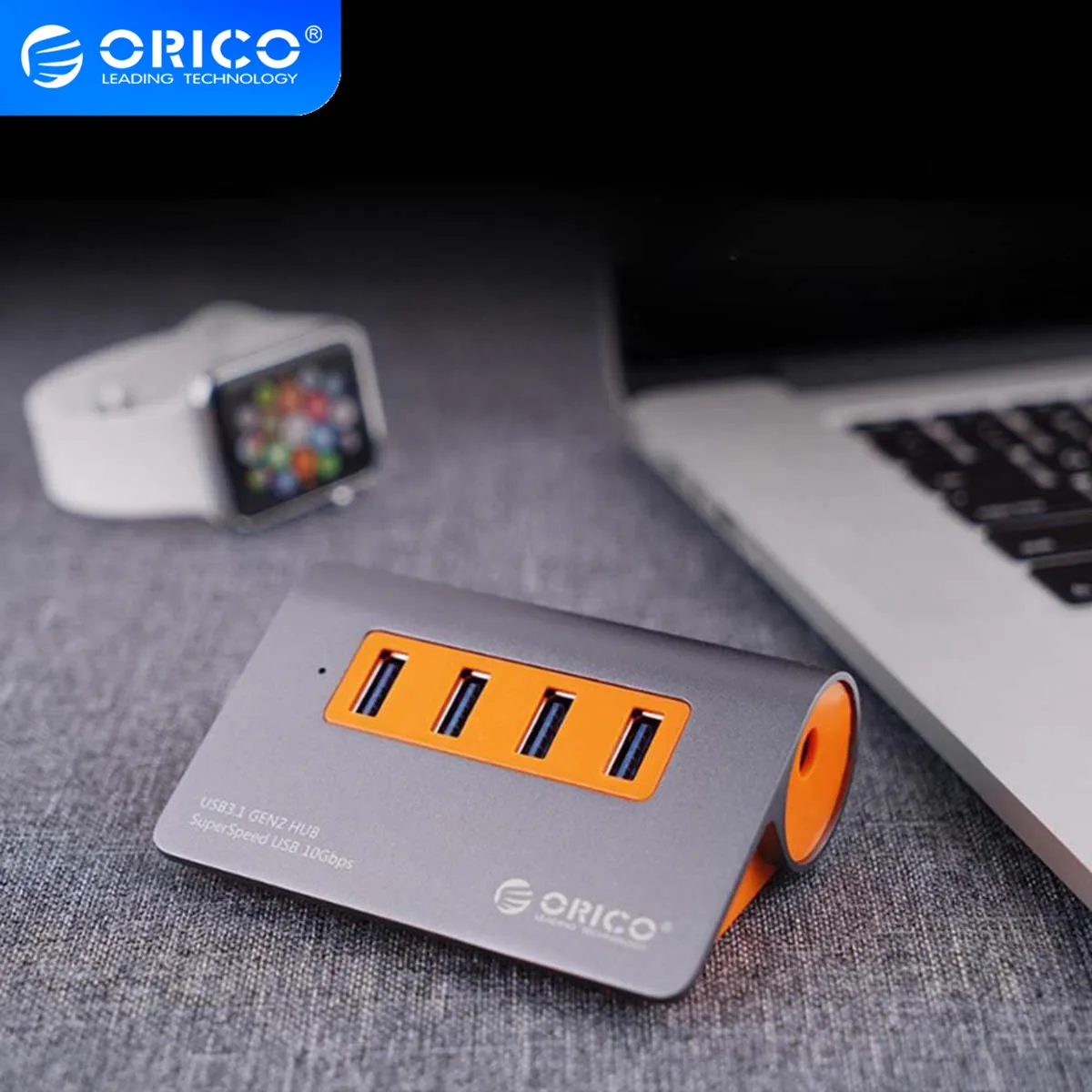USB-разветвитель ORICO с 4 USB-портами 10 Гбит/с | Компьютеры и офис