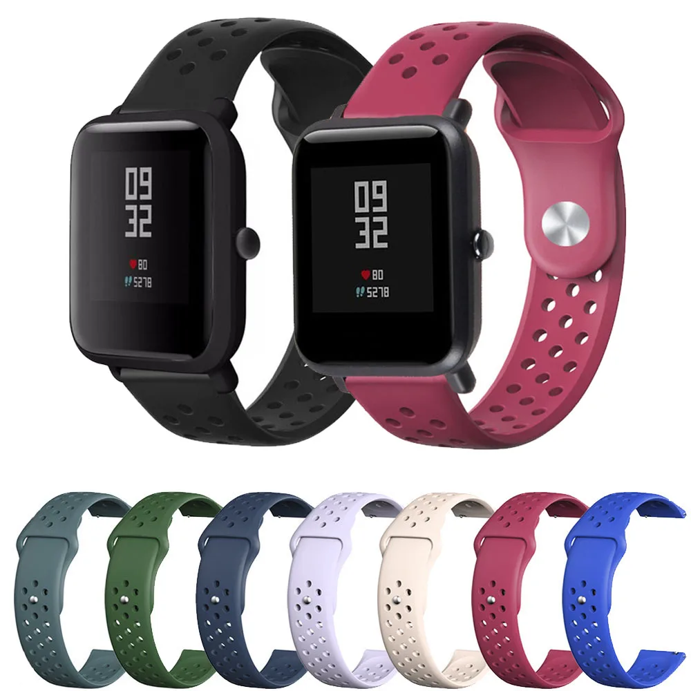 

Silicone band for Amazfit Bip Replace for Xiaomi Huami Amazfit GTS Band Bracelet Huami Amazfit Bip Bit Lite Wrist Strap 20mm