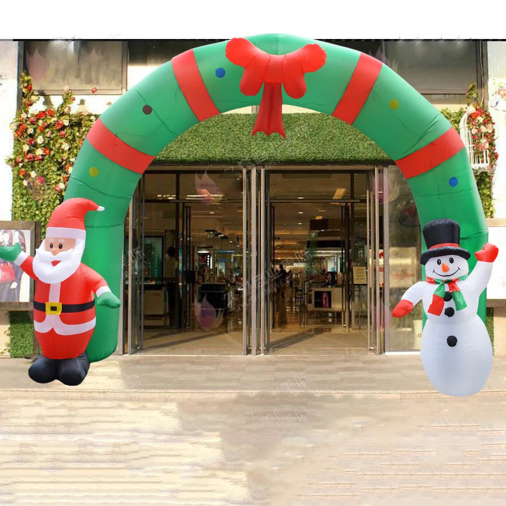 

Christmas Decoration Giant Inflatable Arch Santa Claus Snowman Welcome Props Shop Mall Christmas Arrangement Inflatable Props