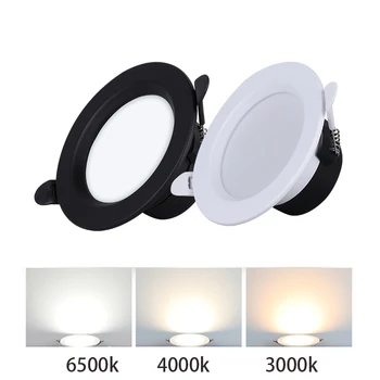 

5W 7W 12W 18W AC220V Downlights LED Downlight Recessed Round LED Ceiling Lamp 110V LED Spot Lights Indoor Lighting White/Warm