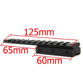 

Dovetail extend Weaver Picatinny Rail Adapter 11mm to 20mm/21mm Extensible Tactical Scope hunting bases Extend Gun Mount-0026A