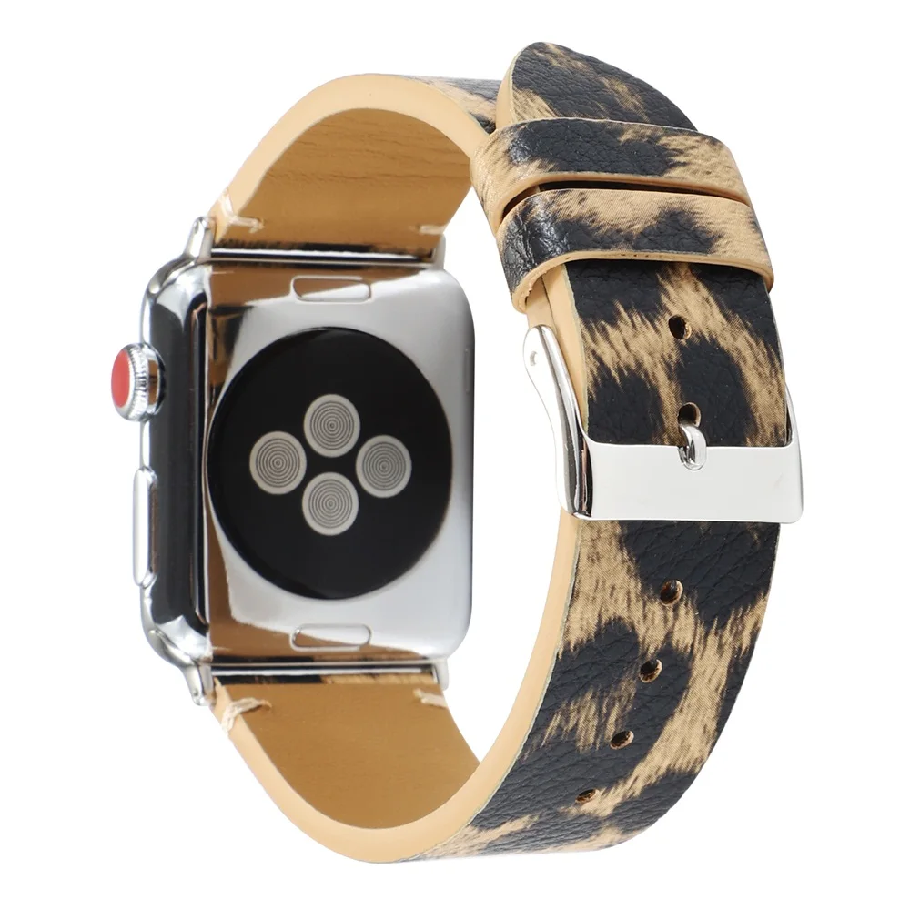 printed leopard strap Suitable for Apple Watch series 5 4 44mm 40mm iwatch 3 2 1 2