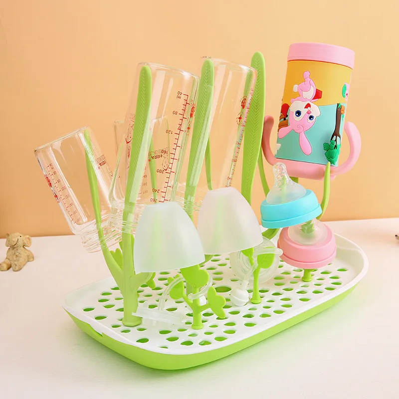 

Creative Large Holder Hollow out Bottle Drying Rack Bacteria Dust Multi-functional Pacifier Glass Storage Rack Draining Shelf