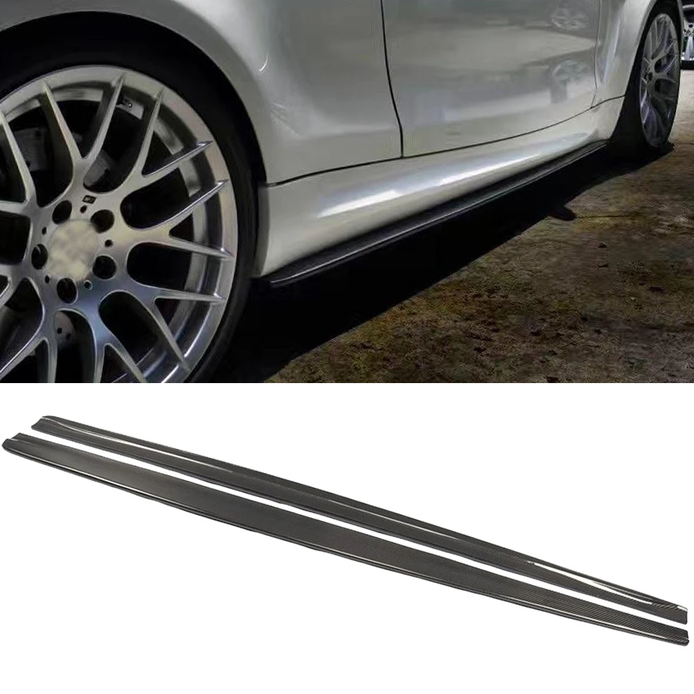 1 серия карбоновая Автомобильная боковая юбка фартук для BMW E82 M 1M 2011 2017