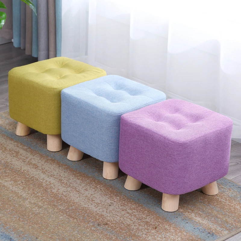 Preise Mode hause sofa platz hocker tuch kunst wohnzimmer tee tisch hügel holz kreative kleine fuß hocker sattel kinder hocker bank