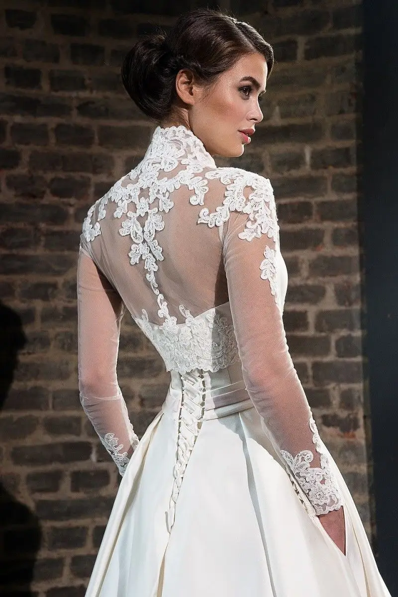 high neck bridal top