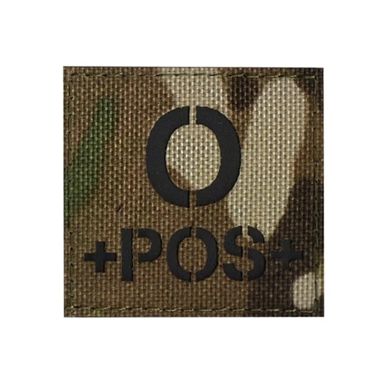 Сувенир, 3D вышивка, кровеносный патч для A+ B+ O+ AB+ POS, положительный IR патч, обратный CP военный боевой патч, значок - Цвет: 8