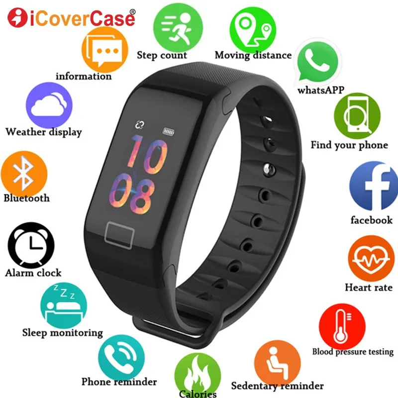 For Samsung Galaxy S10 5g S10e S9 S8 S7 S6 Note 10 9 8 5 Smart Watch Bracelet Waterproof Blood Pressure Fitness Wristbands - Mobile Phone Cases & Covers - AliExpress