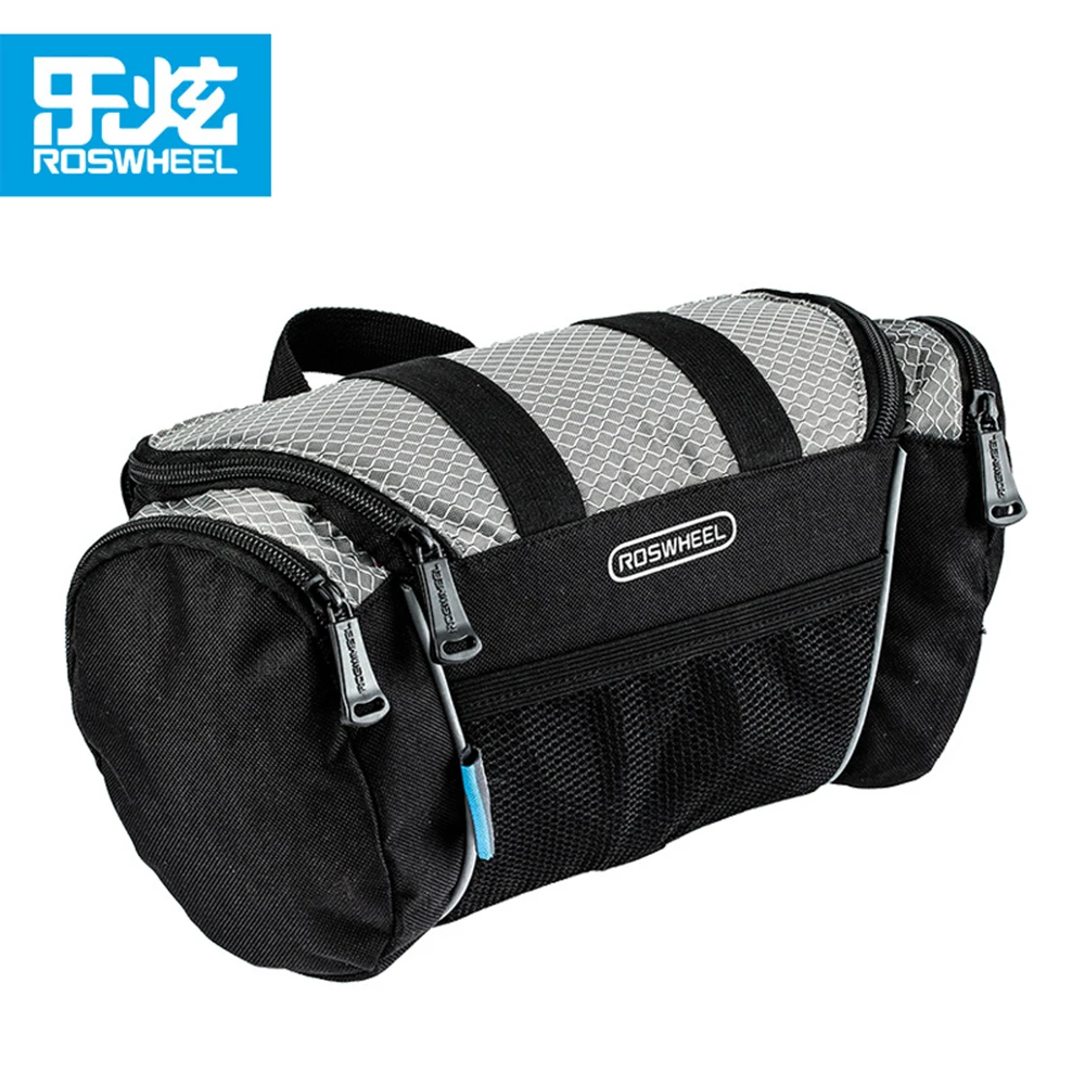 Roswheel 5L сумка для велосипеда на руль, передняя Труба, карман, сумка на плечо, сумка на ремне, переднее оборудование для велосипеда, трубные мешки