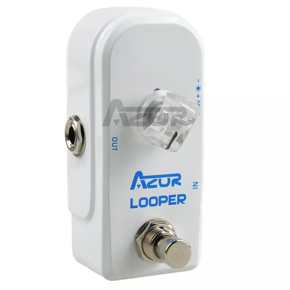 AZOR AP-313 Looper Мини гитарный эффект педаль петля громкость педаль петлителя 9 в аксессуары для гитары педаль петлителя гитарная часть