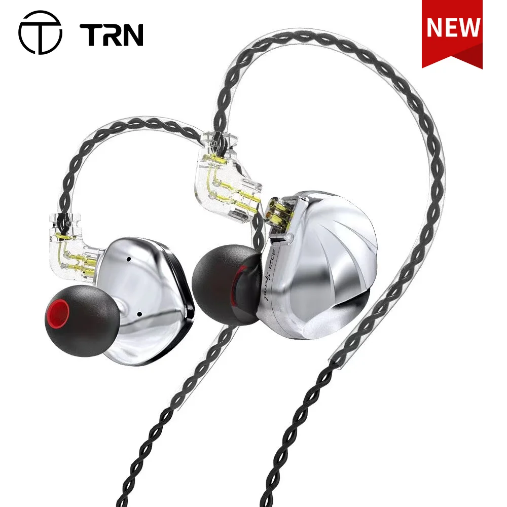 Nowy TRN VX 6BA 1DD hybrydowy Metal w ucho słuchawki IEM HIFI DJ Monitor  sportowe słuchawki do biegania słuchawki douszne słuchawki tanie i dobre  opinie