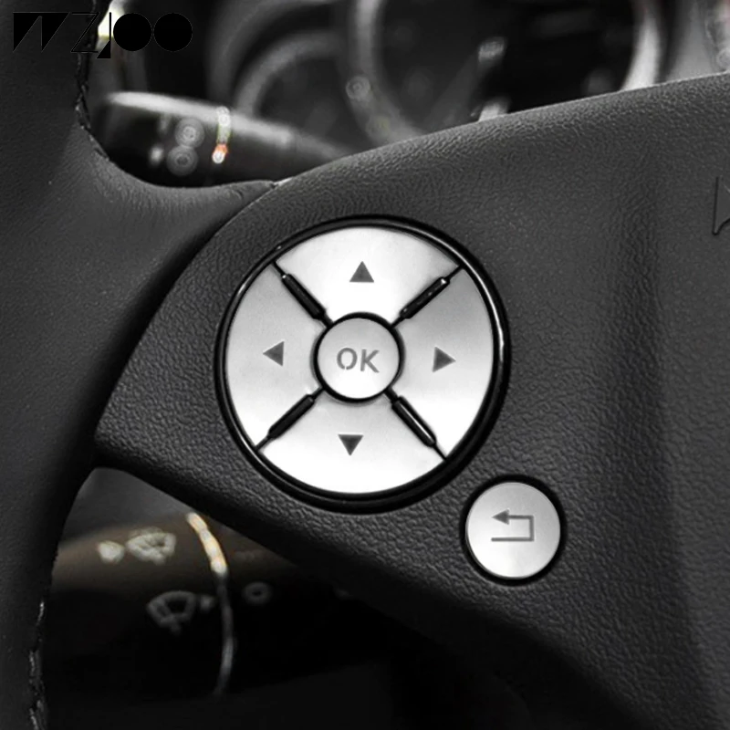 

Steering Wheel Button Repair Decal Stickers Decals For Mercedes-Benz old C-class E-class W204 W212 C200 E300 interior decoration