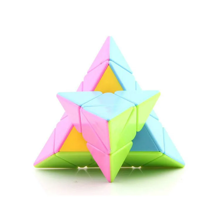 [Yisheng Candy-colored Pyramid Кубик Рубика] дешевая специальная форма Детская обучающая игрушка для снижения давления Rubik's