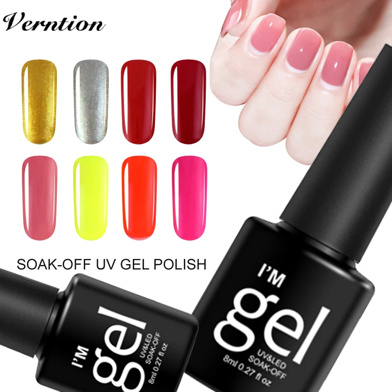 29 цветов Гель-лак для ногтей чистый цвет клей Полупостоянный отмачиваемый