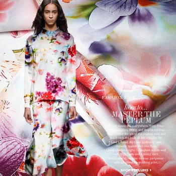 

108cm wide silk stretch satin fabric meter digital inkjet silk fabric satin cheongsam dress spandex fabric wholesale silk cloth