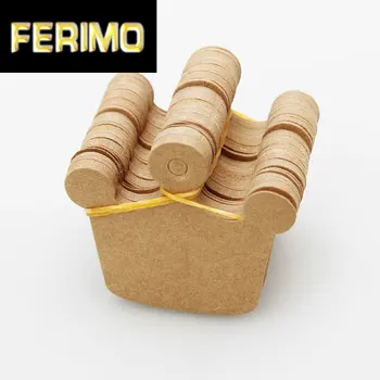 

100Pcs DIY Kraft Paper Tags Crown Label Luggage Birthday Party Wedding Note Blank Price Hang Tag Kraft Gift 5.2x6cm