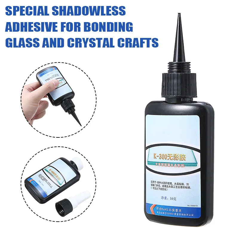 1 Bottle New K300 50ml Uv Glue Uv Curing Adhesive Large Area Glass