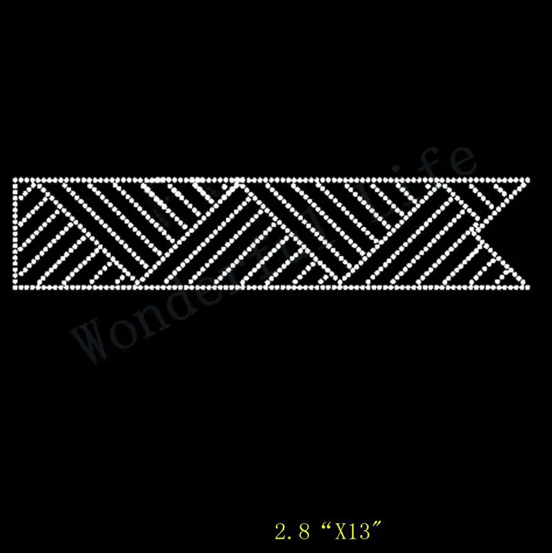 Free shipping Triangles and lines design cheer bow sparkle Rhinestone Iron On Transfer Hot Fix Bling Bing style | Дом и сад