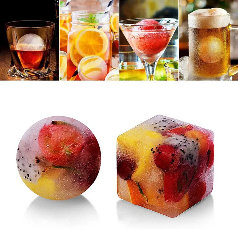DIY Sphere квадратная форма кубика льда идеальная круглая формочка для мороженого для коктейлей виски напиток бар круглая форма льда кухонный инструмент для приготовления мороженного tm