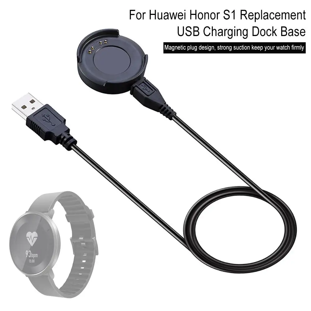 

Replacement USB Cable Charging Dock For Honor S1 Smart Watch Portable Travel Charger Adapter Cable Smartwatch Accessories