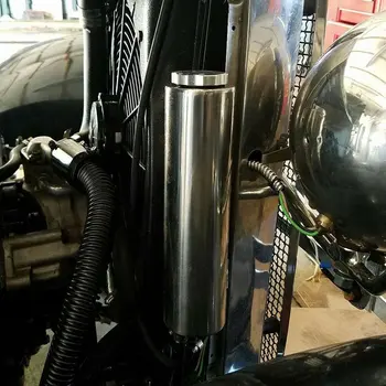 

3" x 10" polished stainless steel 32 OZ radiator overflow tank liquid tank cooling kettle overflow tank