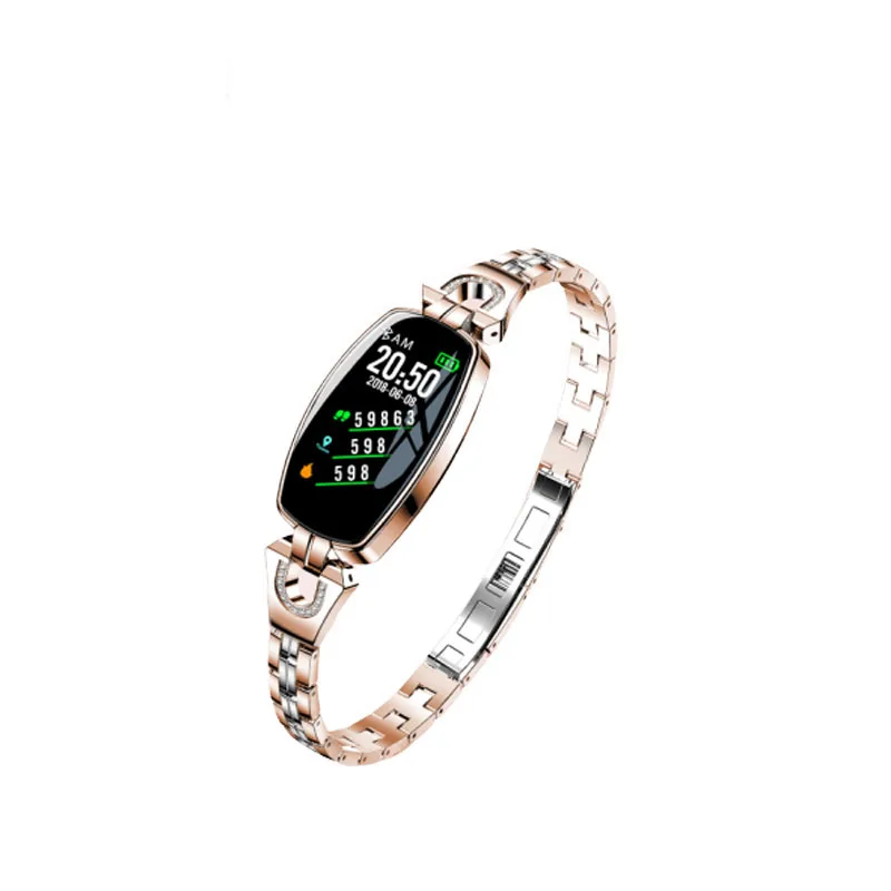 

H8 color screen universal ladies health measurement blood pressure heart rate smart bracelet fashion watch step bracelet gift