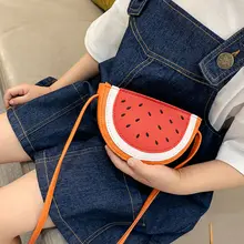 Новые детские милые фрукты ПУ, кожаная Монета Изменить кошелек сумки для женщин девушка мода милые мини арбуз кошельки