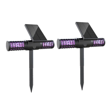 

2 Pack Solar Powered Outdoor Mosquito Fly Bug Insect Zapper Light Lamp Light for Camping Garden Mosquito Killer Lamps