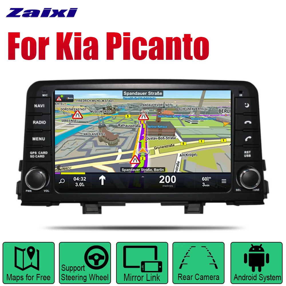 Автомагнитола 2 Din на Android для Kia Picanto Morning 2017 2018 автомобильный мультимедийный плеер