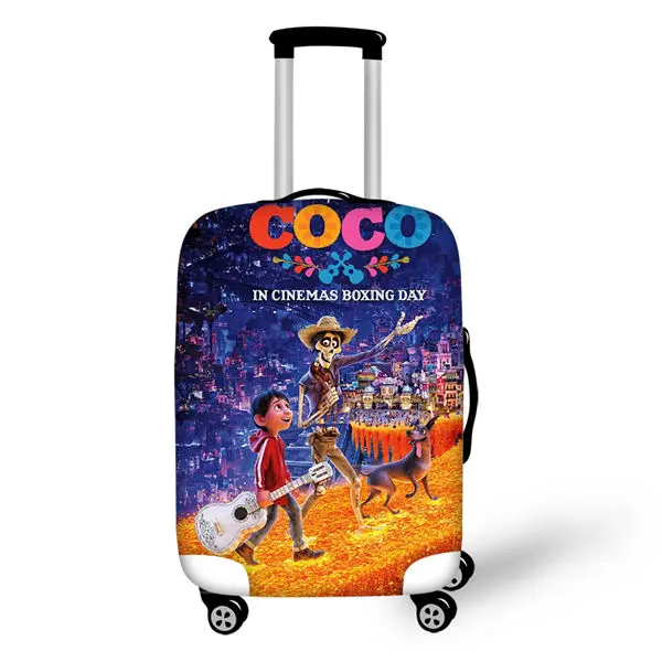 HaoYun дорожный багажный чехол Коко Музыка Череп шаблон чемодан чехол мультфильм дизайн эластичный пыленепроницаемый и водонепроницаемый протектор - Цвет: CDWX2690LMS