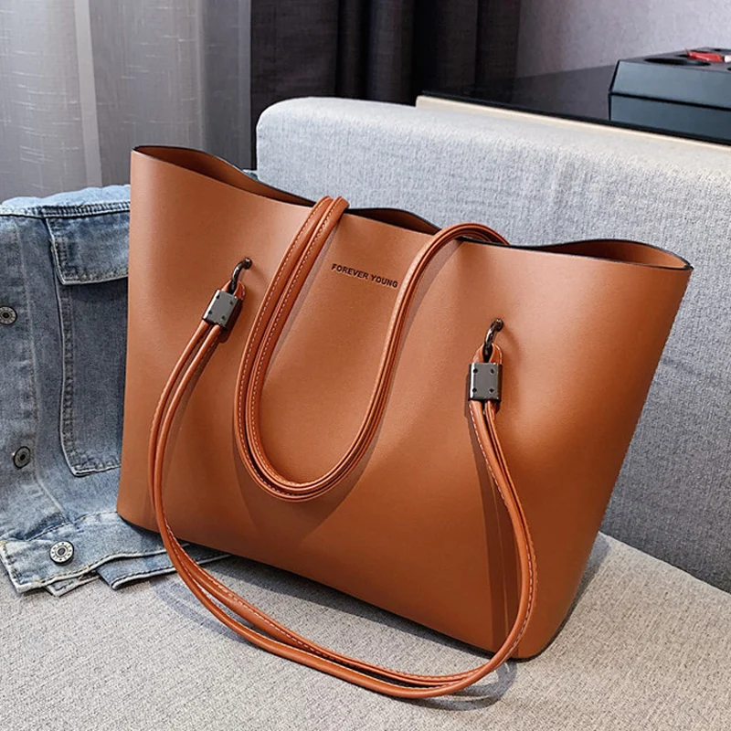 Новая модная женская сумка, Вместительная женская сумка-тоут, кожаная Высококачественная женская сумка на плечо, роскошные сумки-мессенджеры для женщин