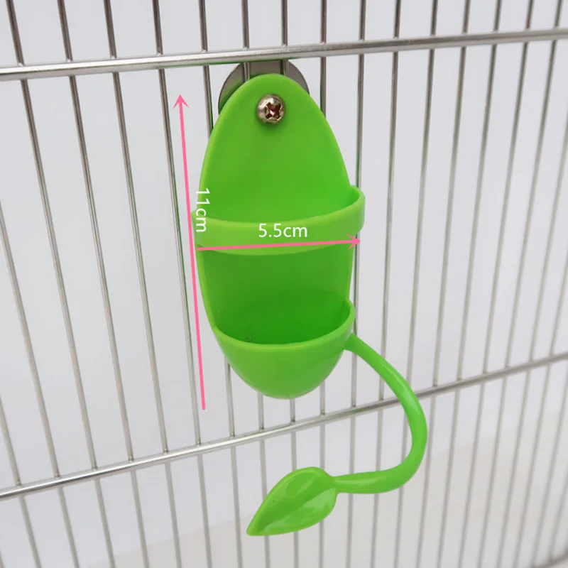 Parrot Food Feeder Fun Bird Cage Feeder Parrot Feeding Toy Plastic Pet Feeding Supplies Toy Plastic Bird Stand