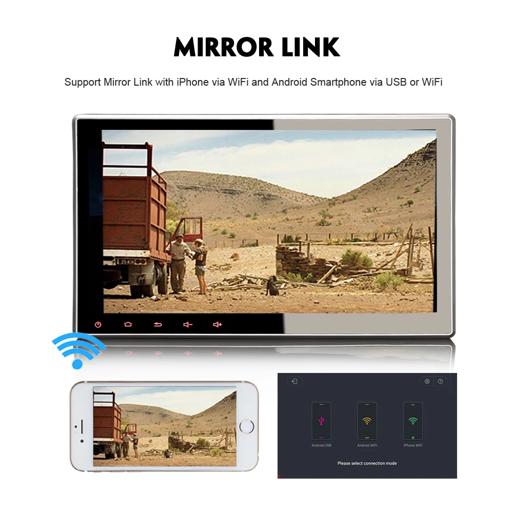 Sale 10.1" 2 din DAB+ Autoradio Android 9.0 Sat Nav GPS Car stereo Multimedia 4G WiFi Radio TNT SD DVR TPMS USB Bluetooth OBD DVT-IN 4