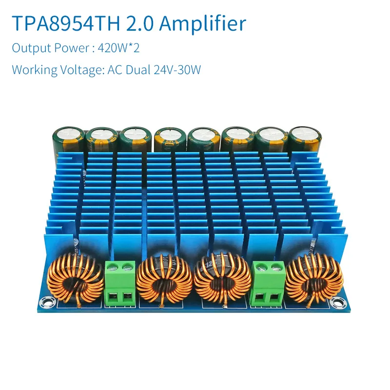 UNISIAN 420W+ 420W TDA8954 Auido Плата усилителя класса D BTL TDA8954TH 2,0 канальный цифровой ультра Мощность высокое усилители переменного тока 24-30 в