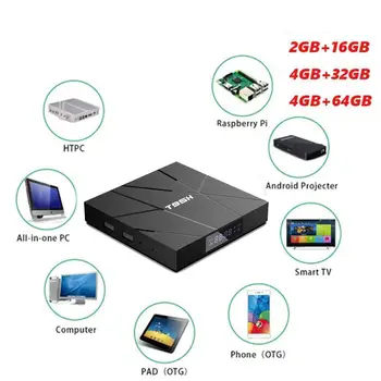 

T95H Android 10.0 Smart TV Box H616 Quad Core 6K HD Decoding Smart 2.4GHz USB Set-Top Support Output Box Q5T5