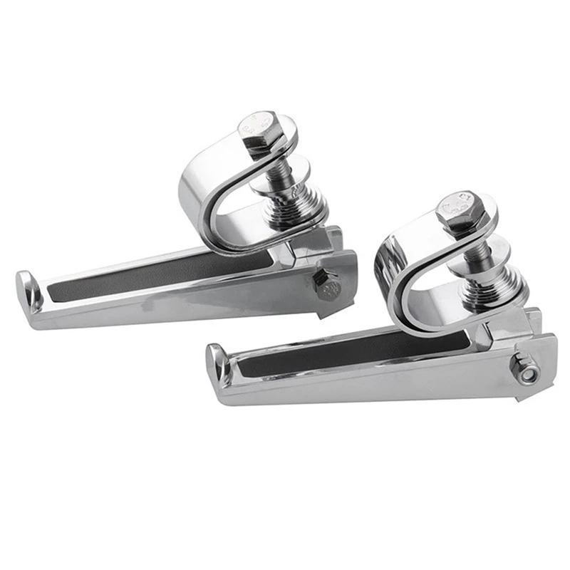 

Motorcycle Modified Folding Engine Bumper Bar U-shaped Foot Pegs Chrome Motorcycle Highway Engine Crash Bar Guard Foot Pegs