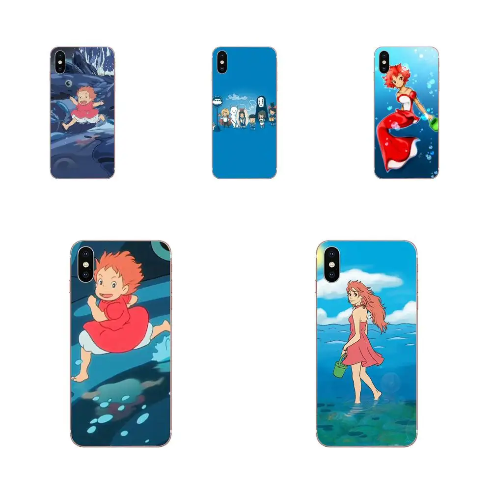 Мягкий чехол накладка Ponyo Studio Ghibli для Xiaomi Mi A1 A2 A3 CC9 CC9E 9T mi10 mi9 mi8 pro lite SE|Бамперы| |