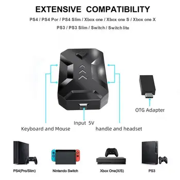 

K1 Keyboard and Mouse Converter with Headphones for Switch, Xbox, Ps4 Ps3