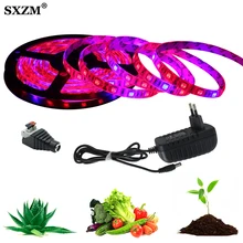 5 м светодиодный Фито лампы полный спектр светодиодный светильник 5050 чип 300 светодиодный s светодиодный светильник для выращивания растений теплицы гидропоники