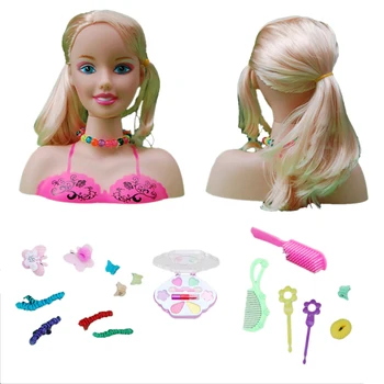 

New Arrival Girls Doll Deluxe Styling Head Makeup Hairstyle Play Toy