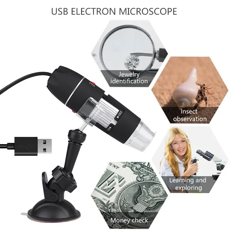 Цифровой Микроскоп USB эндоскоп камера 50-500X камера 2MP 2MP