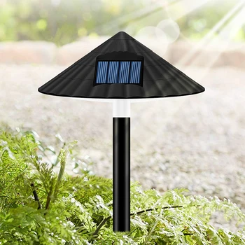 

2x 4 LED Umbrella Shape Solar Lawn Light IP55 Waterproof Outdoor Garden Street Path Decorative Lighting Lamp