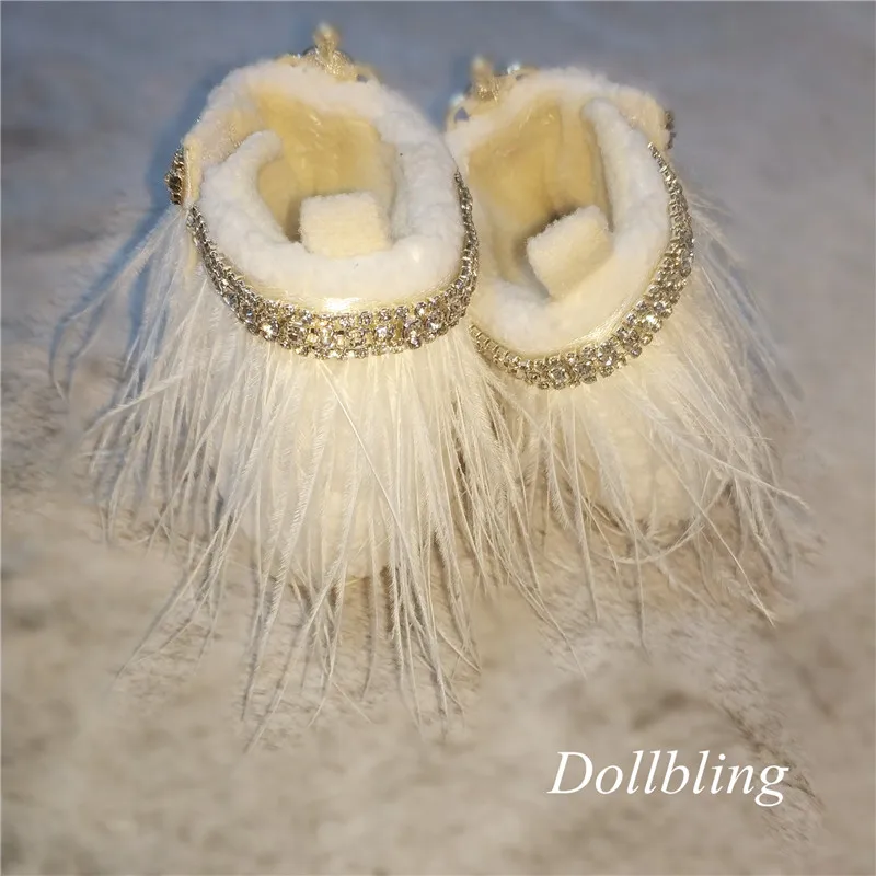 Dollbling/Турция волос Корона со стразами с искусственным мехом С кисточками детские