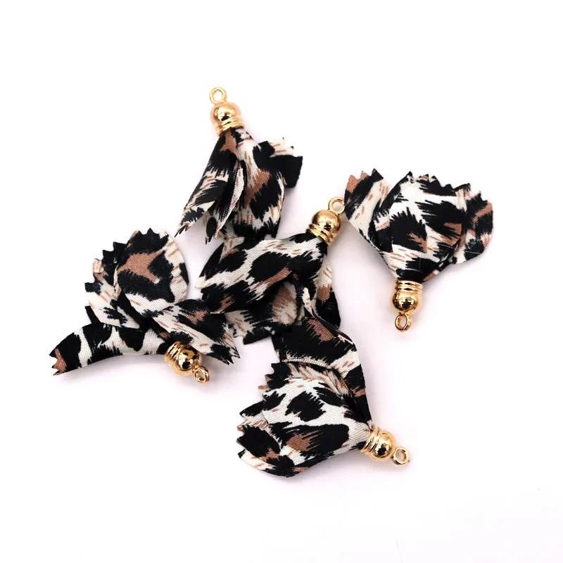 

10pc 4cm European style Tassel Findings Flower,Silk,Polyester Charms Pendant Drop Earring Tassel for Jewelry DIY Supplies Making
