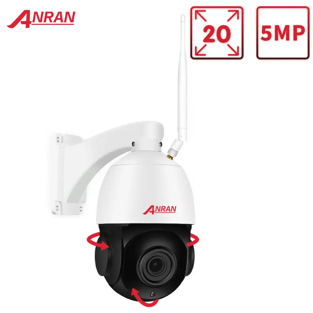 ANRAN Wifi PTZ Camera 1920P HD CCTV Home Security System Outdoor IR Night Vision