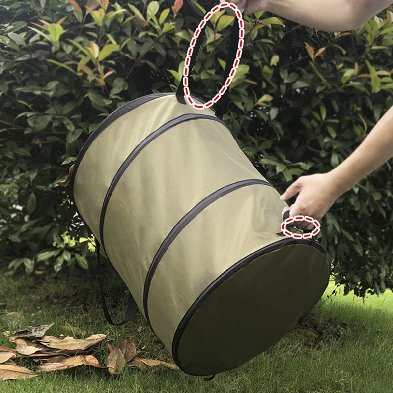 33 Gallons Large Capacity Garden Bag Reusable Leaf Sack Trash Can Foldable  Garden Garbage Waste Collection Container Storage Bag - AliExpress