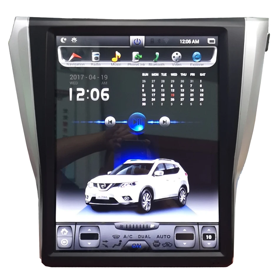 1" Android 7,1 автомобильный Радио gps навигация мультимедийный плеер для Nissan X-Trail авто стерео, головное устройство видеоплеер
